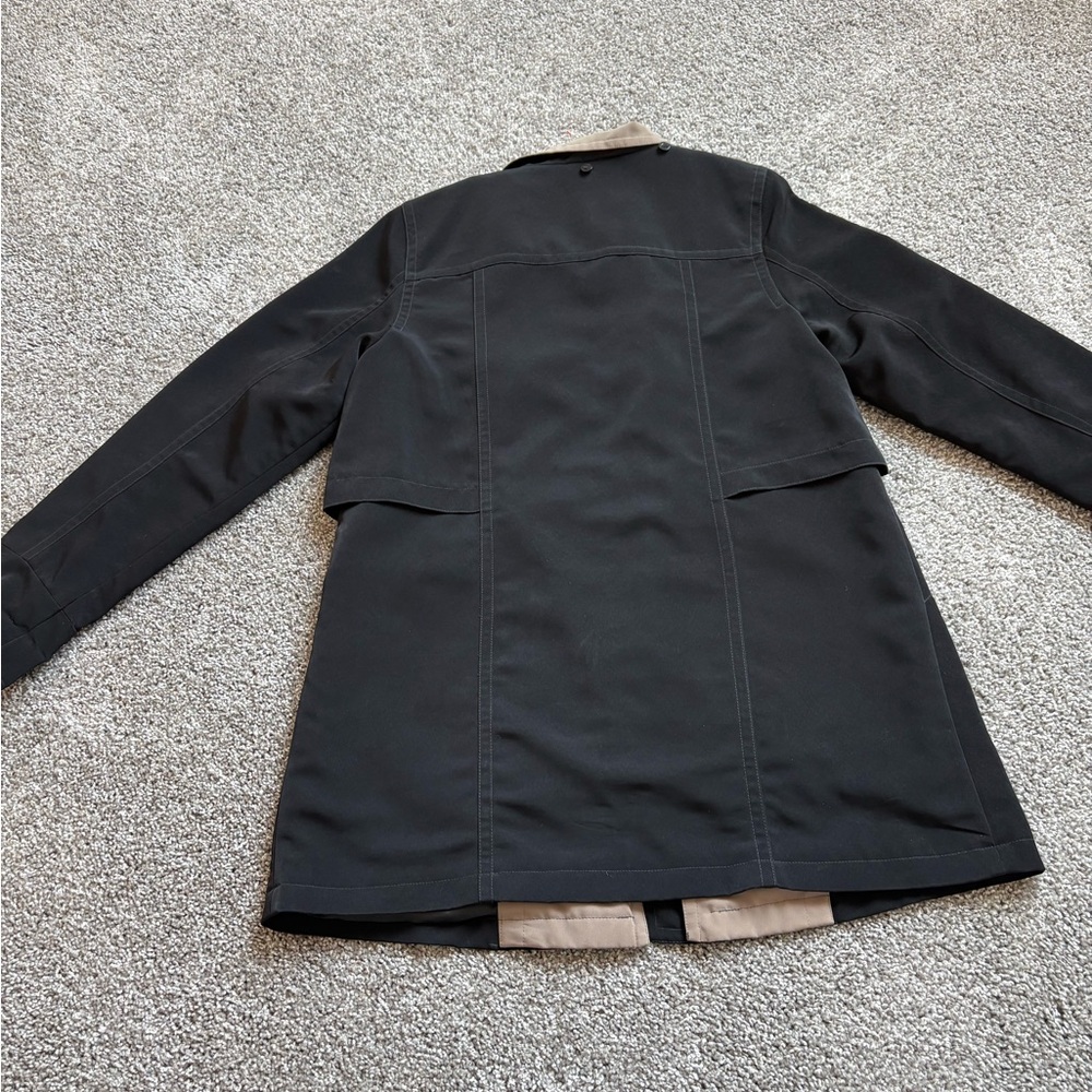 Women's Black Jacket with Tan Collar - Picture 6 of 7